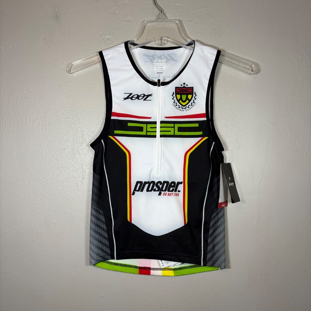 Zoot Ultra Tri Custom Tank Mens Medium White Black Multi Color Zip Z1319010014-2